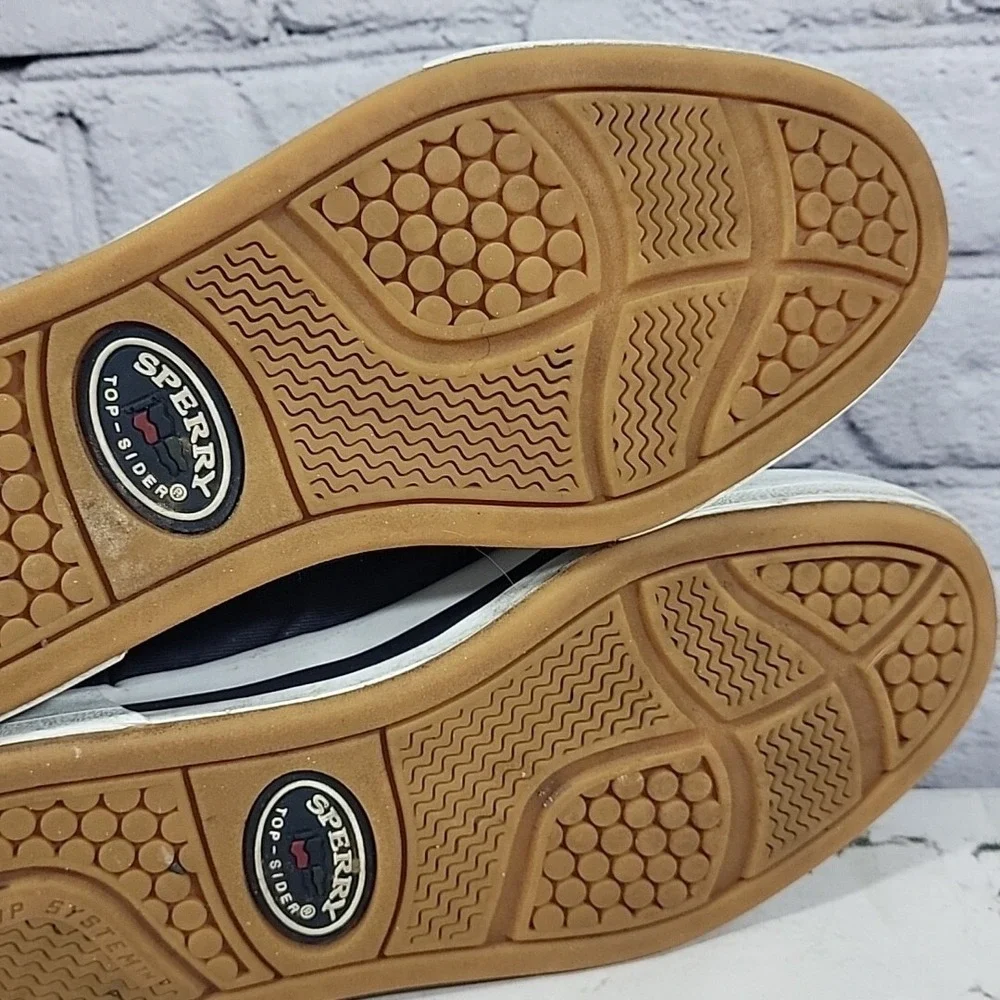 Sperry Top Sider Boat Shoes Womens Sz‎ 9 Navy Blue Platform Chunky Y2K Sneakers